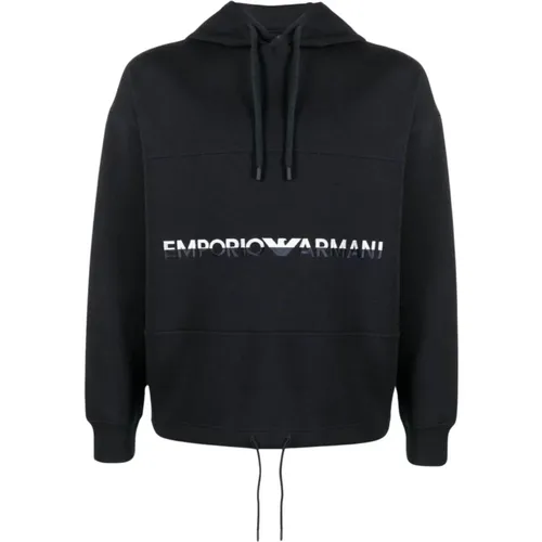 Navyblauer Sweatshirt , Herren, Größe: L - Emporio Armani - Modalova