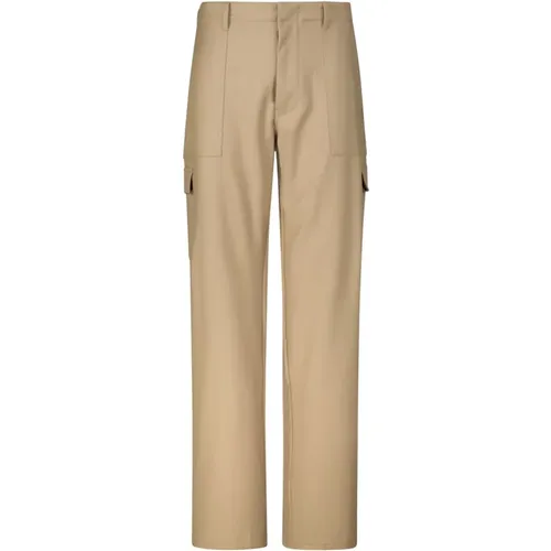 Straight Trousers, male, , Size: 2XL Wool Relaxed-Fit Trousers with Pockets - ETRO - Modalova