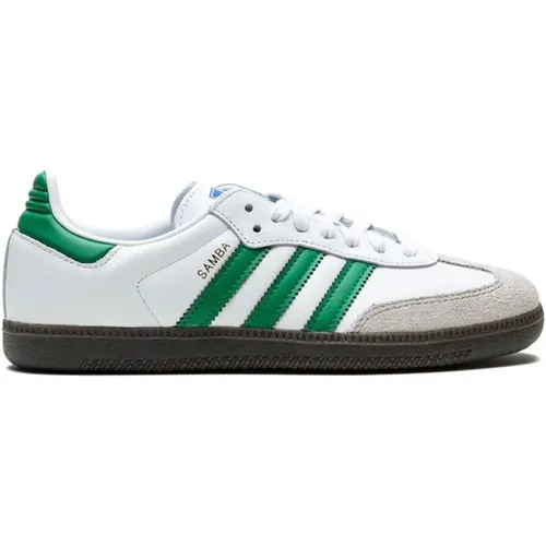 Weiß Grün Samba OG Sneakers , Herren, Größe: 40 1/2 EU - Adidas - Modalova