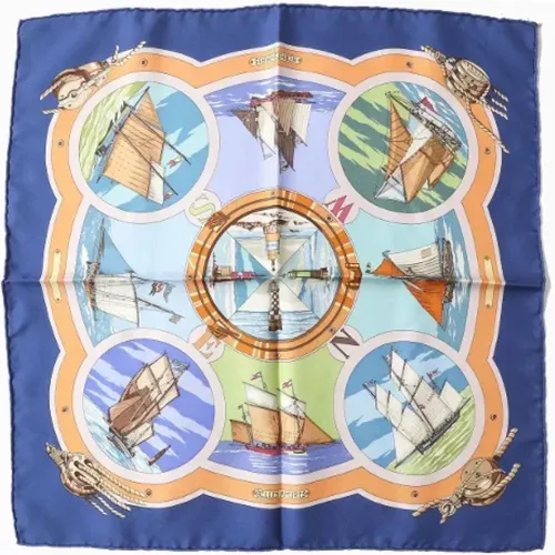 Pre-owned Scarves, female, , Size: ONE SIZE Pre-owned Canvas scarves - Hermès Vintage - Modalova