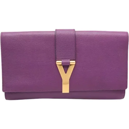 Pre-owned Leder clutches - Yves Saint Laurent Vintage - Modalova