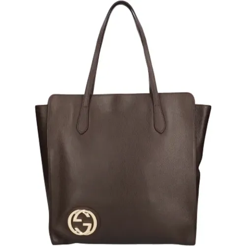 Pre-owned Tote Bags, female, , Size: ONE SIZE Pre-owned Leather gucci-bags - Gucci Vintage - Modalova