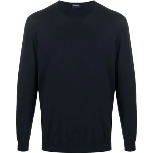 Crew-Neck Sweater , male, Sizes: 2XL, 4XL, L, M, 3XL, XL - Drumohr - Modalova