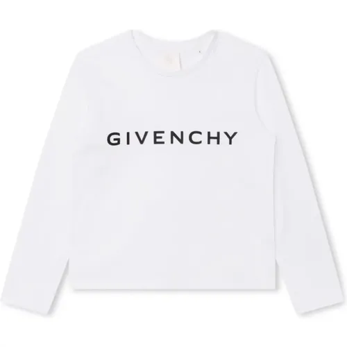 Weißes Baumwoll-Jersey Jungen T-Shirt - Givenchy - Modalova