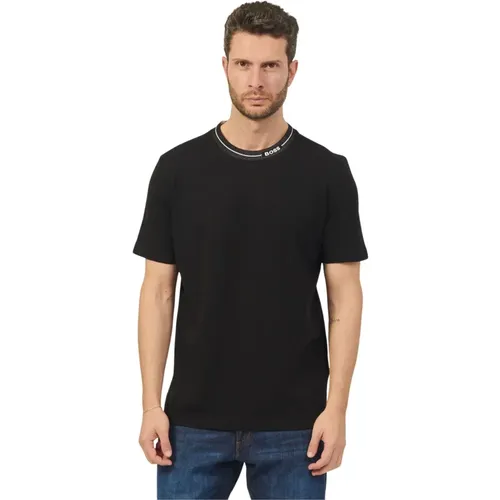 Logo Cotton T-shirt , male, Sizes: 2XL, S, XL, M - Hugo Boss - Modalova