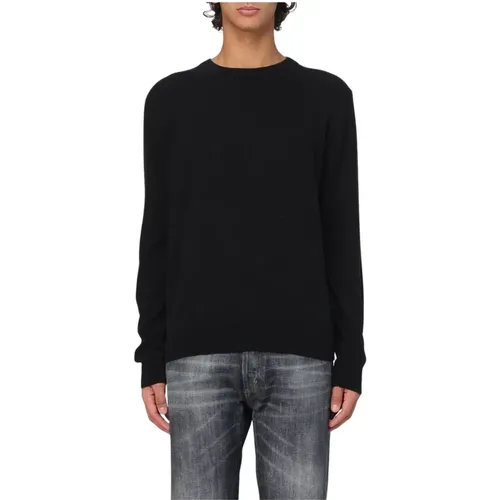 Cashmere Knitwear, male, , Size: XL Cashmere Crew Neck Sweater - Dondup - Modalova