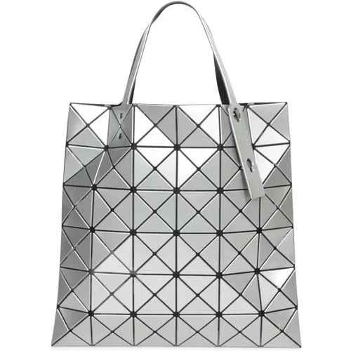 Tote Bags, female, , Size: ONE SIZE Reflective geometric pattern tote bag - Issey Miyake - Modalova