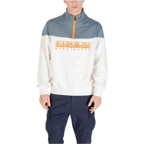 Zip-throughs, male, , Size: S Modern High Collar Zip Pullover - Napapijri - Modalova