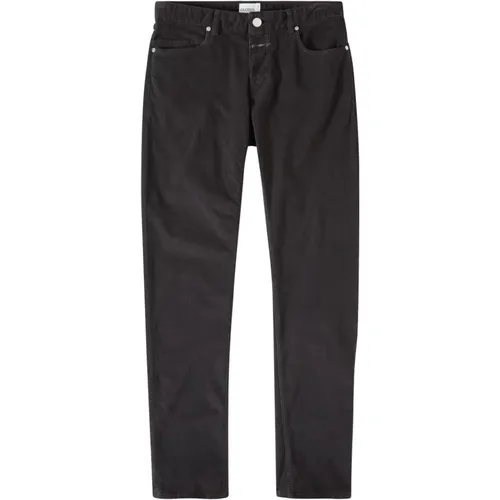 Schlanke Kohle Hose mit 5-Pocket Design , Herren, Größe: W34 L34 - closed - Modalova