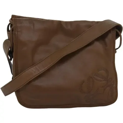 Pre-owned Cross Body Bags, female, , Size: ONE SIZE Pre-owned Leather shoulder-bags - Loewe Pre-owned - Modalova