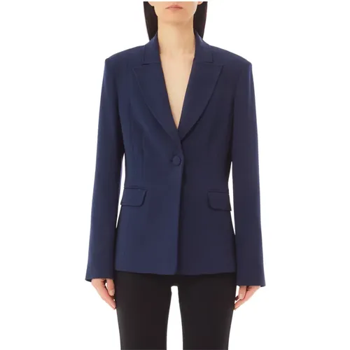 Blazers, female, , Size: 2XS Slim 1-Button Jacket - Liu Jo - Modalova