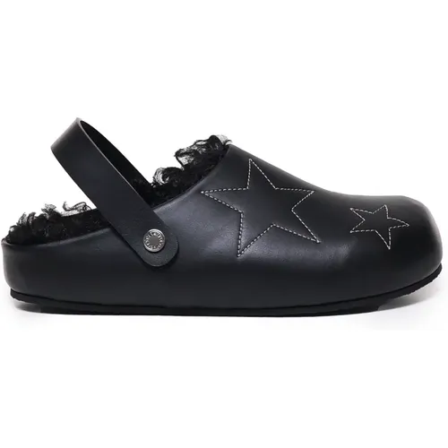 Sabot Slippers with Star Detail , female, Sizes: 2 UK, 7 UK, 4 UK, 5 UK, 6 UK, 3 UK - Stella Mccartney - Modalova