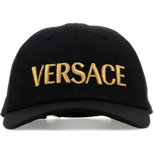 Caps, male, , Size: 58 CM Cotton Baseball Cap - Versace - Modalova