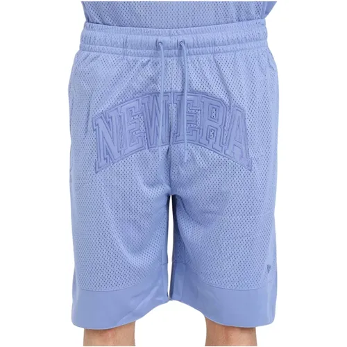 Mesh Arch Logo Shorts Blau , Herren, Größe: L - new era - Modalova