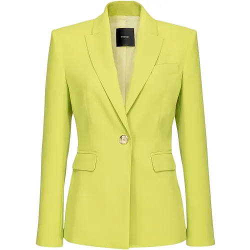 Elastic Crepe Jacket , female, Sizes: 2XS, S, XS - pinko - Modalova