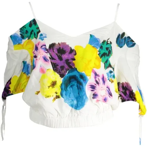 Bohemian Chic Bluse mit zarten Details , Damen, Größe: L - Desigual - Modalova