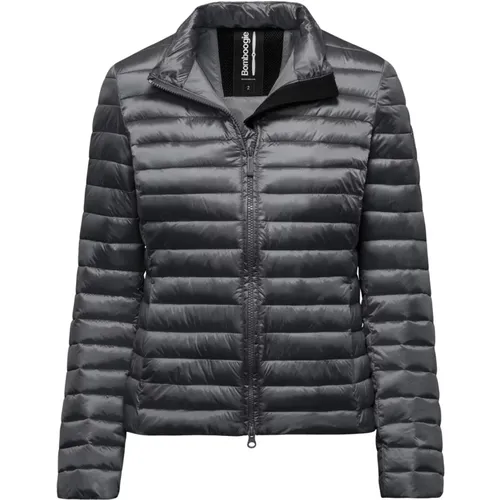 Slim-fit Bright Nylon Jacket with Synthetic Padding , female, Sizes: S - BomBoogie - Modalova
