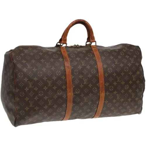 Pre-owned Weekend Bags, female, , Size: ONE SIZE Pre-owned Canvas travel-bags - Louis Vuitton Vintage - Modalova