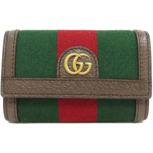 Pre-owned Accessories, female, , Size: ONE SIZE Pre-owned Canvas key-holders - Gucci Vintage - Modalova