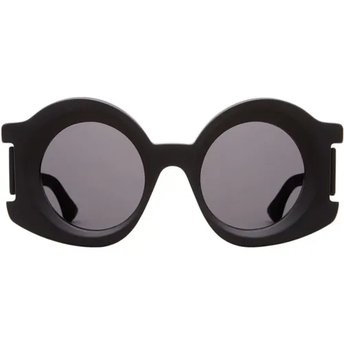 Matte Round Sunglasses , female, Sizes: 47 MM - Kuboraum - Modalova