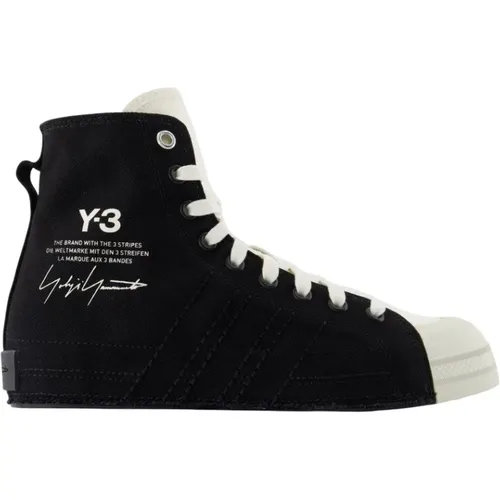 Sneakers, male, , Size: 8 1/2 US Canvas Hi-Top Sneakers - Y-3 - Modalova