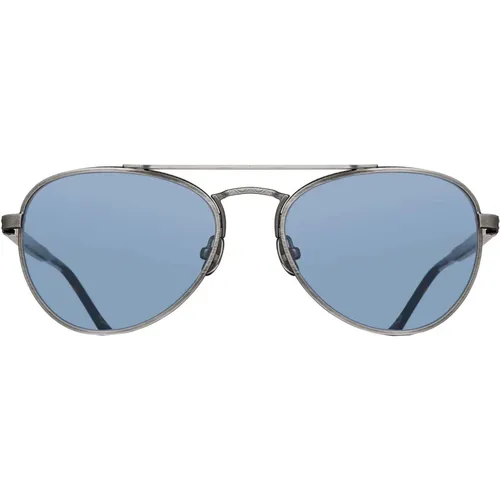 Sunglasses, unisex, , Size: 54 MM Antique Silver Navy Sunglasses - Matsuda - Modalova