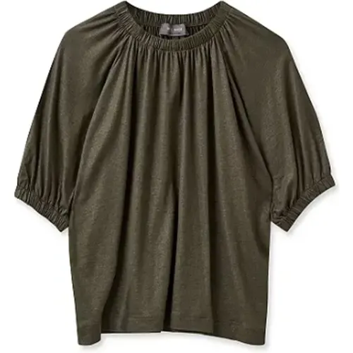 Foil Tee Top mit Glitzereffekten , Damen, Größe: XS - MOS MOSH - Modalova