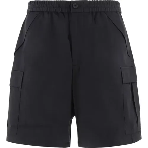 Schwarze Bermuda Shorts - Regular Fit - Geeignet für Warmes Wetter - 100% Baumwolle , Herren, Größe: M - Burberry - Modalova