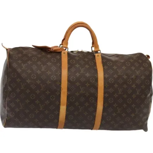 Pre-owned Weekend Bags, female, , Size: ONE SIZE Pre-owned Canvas travel-bags - Louis Vuitton Vintage - Modalova