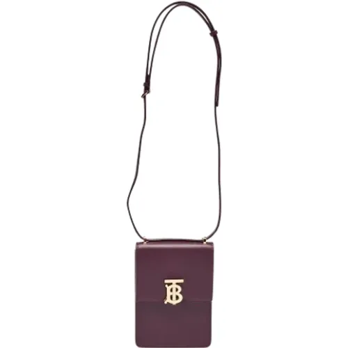 Pre-owned Cross Body Bags, male, , Size: ONE SIZE Pre-owned Leather crossbody-bags - Burberry Vintage - Modalova