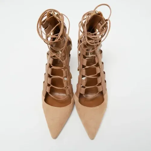 Pre-owned Pumps, female, , Size: 10 US Pre-owned Leather heels - Aquazzura Pre-owned - Modalova