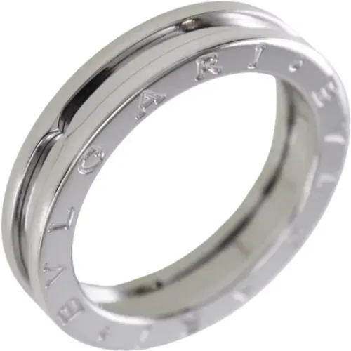 Pre-owned Jewellery, male, , Size: ONE SIZE Pre-owned White Gold rings - Bvlgari Vintage - Modalova