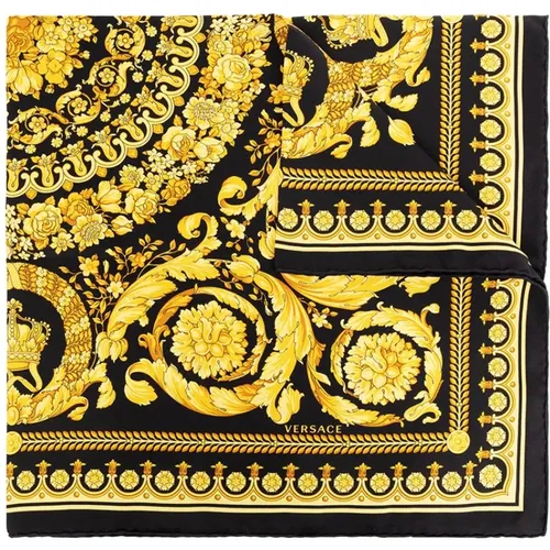 Silky Scarves, unisex, , Size: ONE SIZE Silk scarf - Versace - Modalova