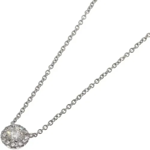 Pre-owned Jewellery, female, , Size: ONE SIZE Pre-owned Platinum necklaces - Tiffany & Co. Pre-owned - Modalova