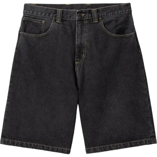 Locker geschnittene schwarze Denim-Shorts , Herren, Größe: M - Carhartt WIP - Modalova