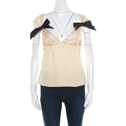 Pre-owned Fabric tops , female, Sizes: L - Valentino Vintage - Modalova