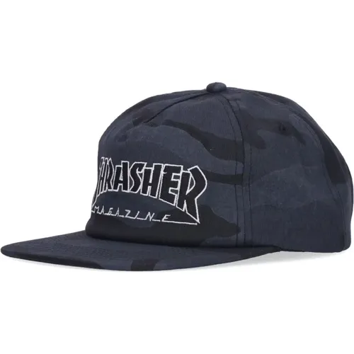 Caps, unisex, , Size: ONE SIZE Flat Brim Snapback Cap /Camo - Thrasher - Modalova