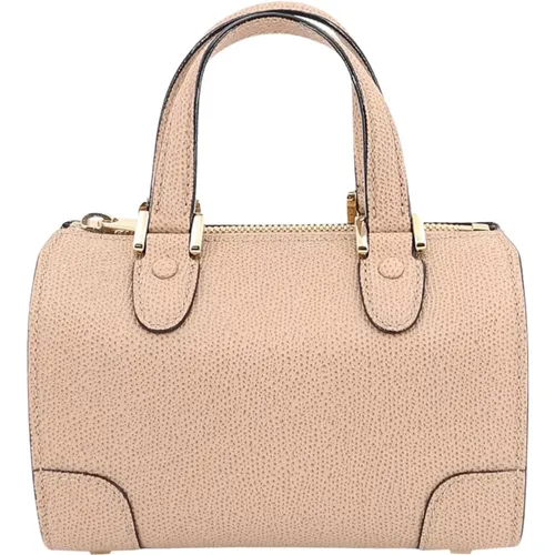 Leather Handbag with Zip Closure , female, Sizes: ONE SIZE - Valextra - Modalova