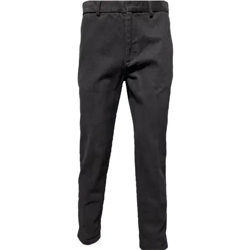 Schwarze Baumwoll-Chinos für Herren , Herren, Größe: M - Emporio Armani - Modalova