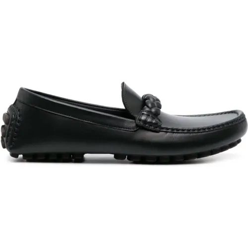 Loafers, male, , Size: 9 US Calf Leather Loafers - Gianvito Rossi - Modalova