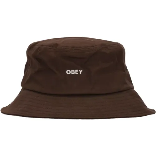 Hats, unisex, , Size: ONE SIZE Bold Twill Bucket Hat - Obey - Modalova