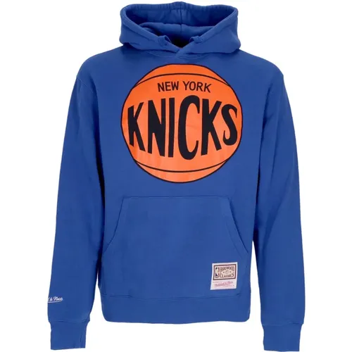 Hoodies, male, , Size: S New York Knicks Team Logo Hoodie - Mitchell & Ness - Modalova