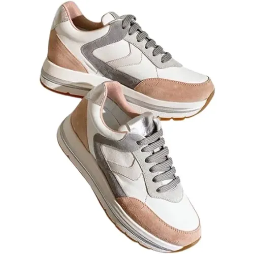 Contrast Heel Gym Shoes , female, Sizes: 6 UK, 3 UK, 4 UK, 7 UK - Voile blanche - Modalova