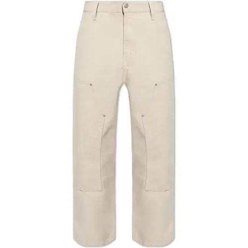 Wide Trousers, male, , Size: L Pants with Logo - Carhartt WIP - Modalova