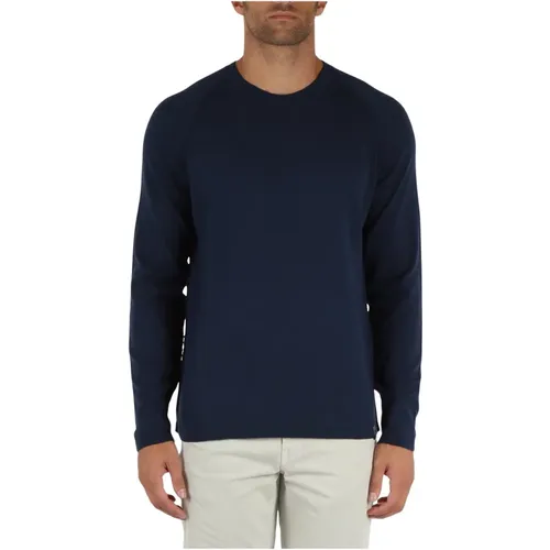 Raglan Wolle Baumwolle Pullover , Herren, Größe: L - Murphy&Nye - Modalova