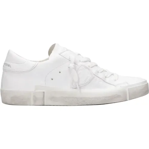 Weiße Sneakers mit Unkonventionellem Stil , Damen, Größe: 37 EU - Philippe Model - Modalova