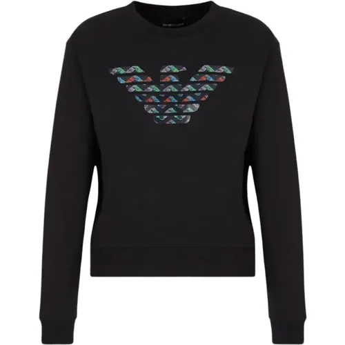 Sweatshirt mit Rundhalsausschnitt - Emporio Armani - Modalova