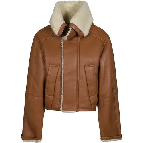 Shearling Peacoat Victoria Beckham - Victoria Beckham - Modalova