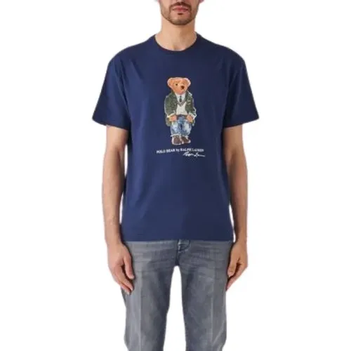 Ikonic Bär Baumwoll T-shirt , Herren, Größe: XL - Ralph Lauren - Modalova