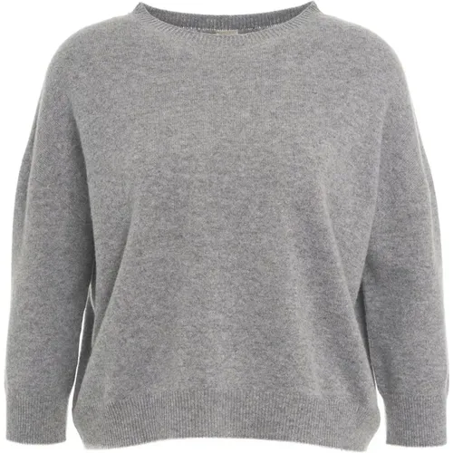 Luxuriöser Grauer Cashmere-Pullover Aw24 , Damen, Größe: XS - MVM - Modalova